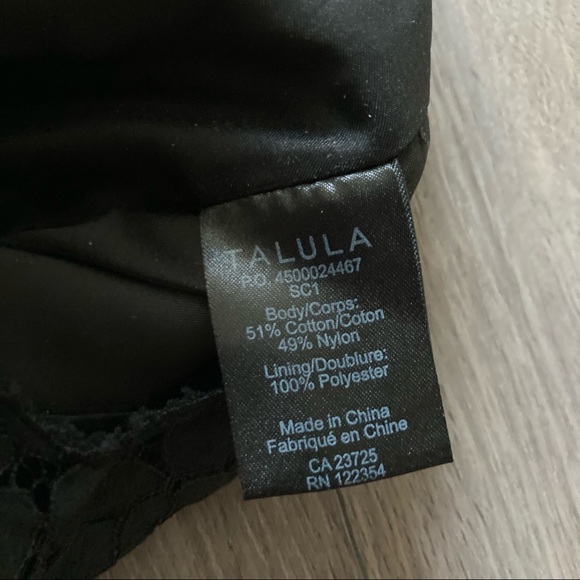 Talula Floral Lace Skirt Black - Picture 7 of 7